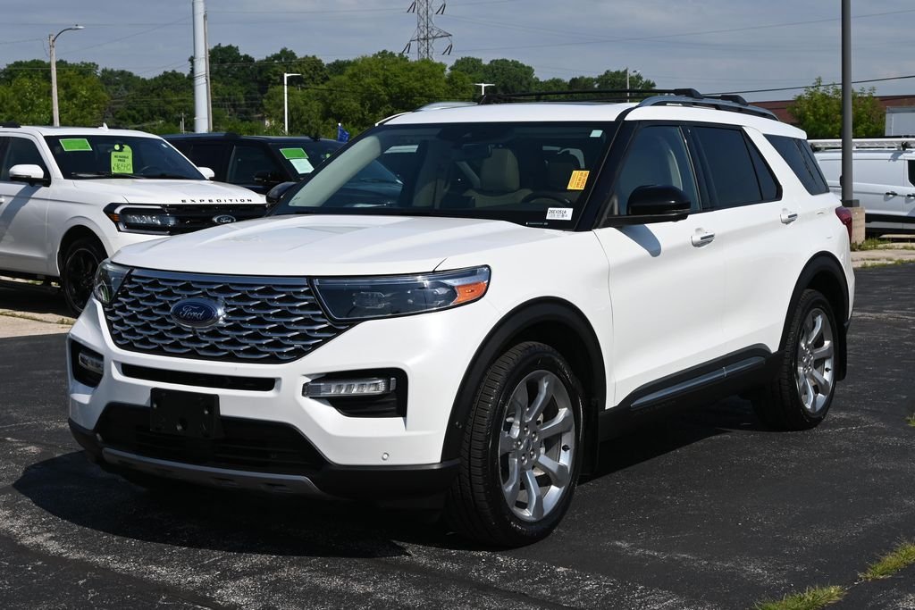Used 2020 White Metallic Ford Platinum image 5