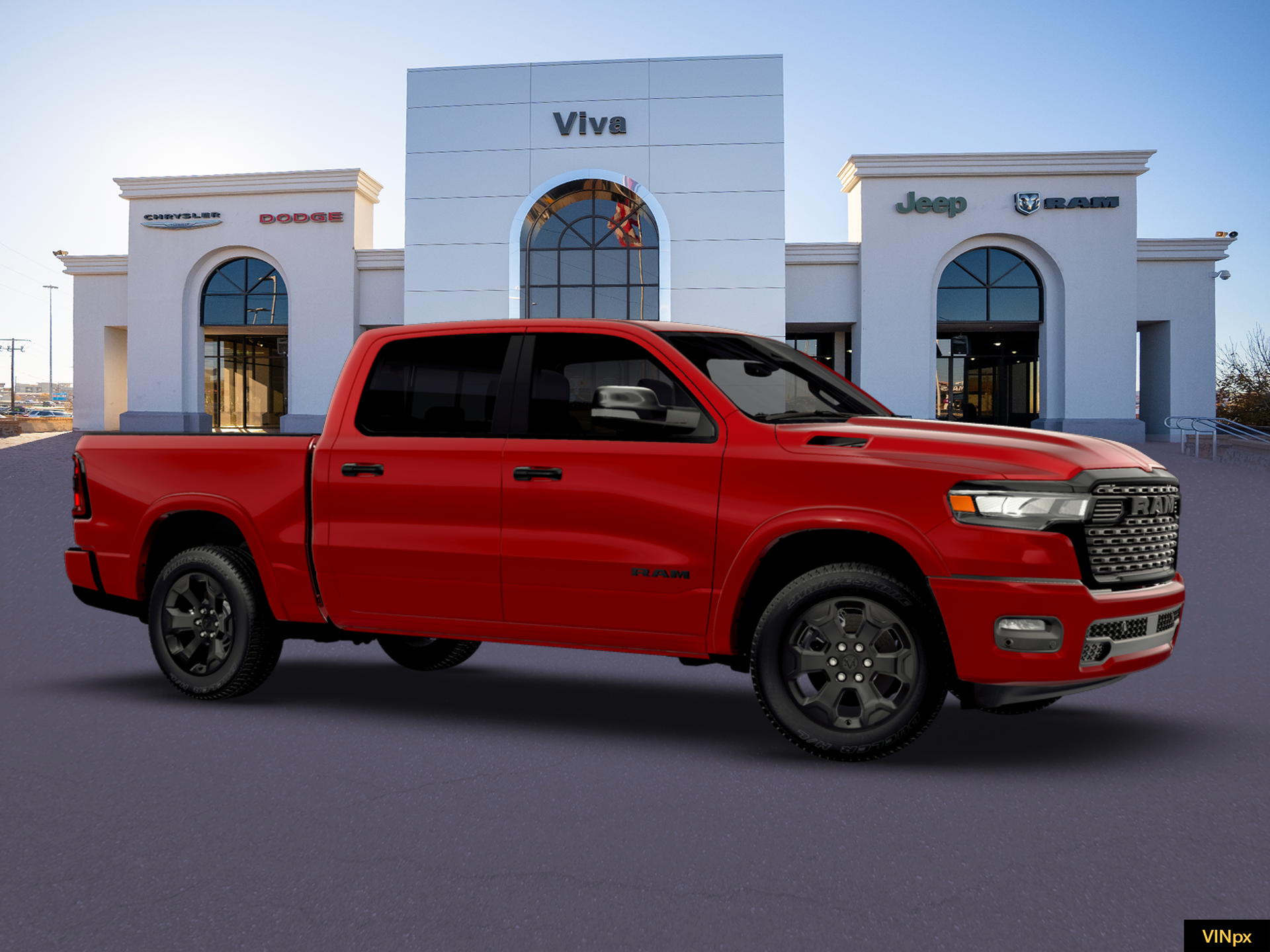 New 2026 Molten Red Pearl-Coat Exterior Paint RAM Big Horn/Lone Star image 10