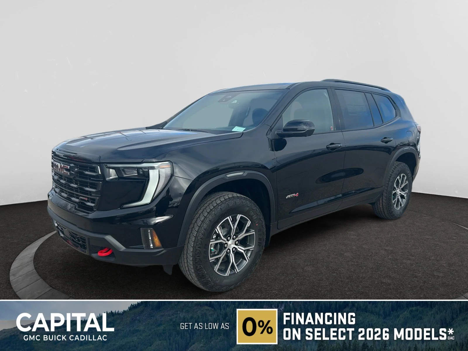 New 2026 Ebony Twilight Metallic GMC AT4 AWD image 1