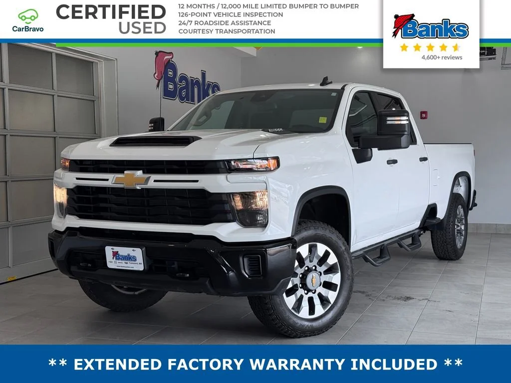 Certified Used 2025 Summit White Chevrolet Custom image 1