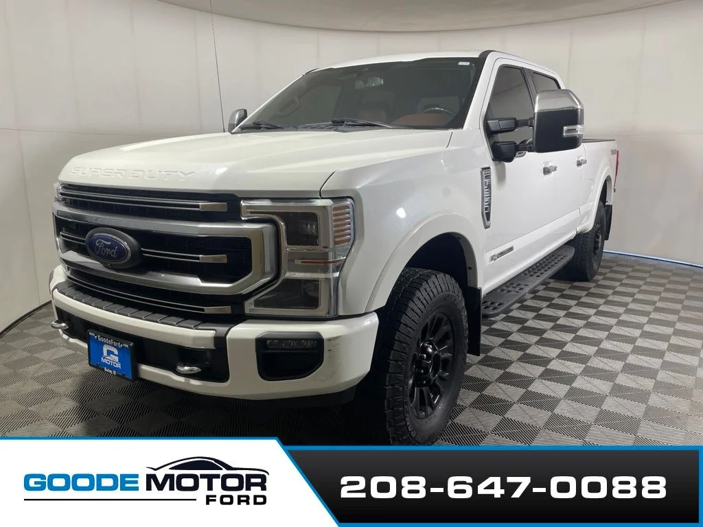 Certified Used 2021 White Metallic Ford Platinum image 4