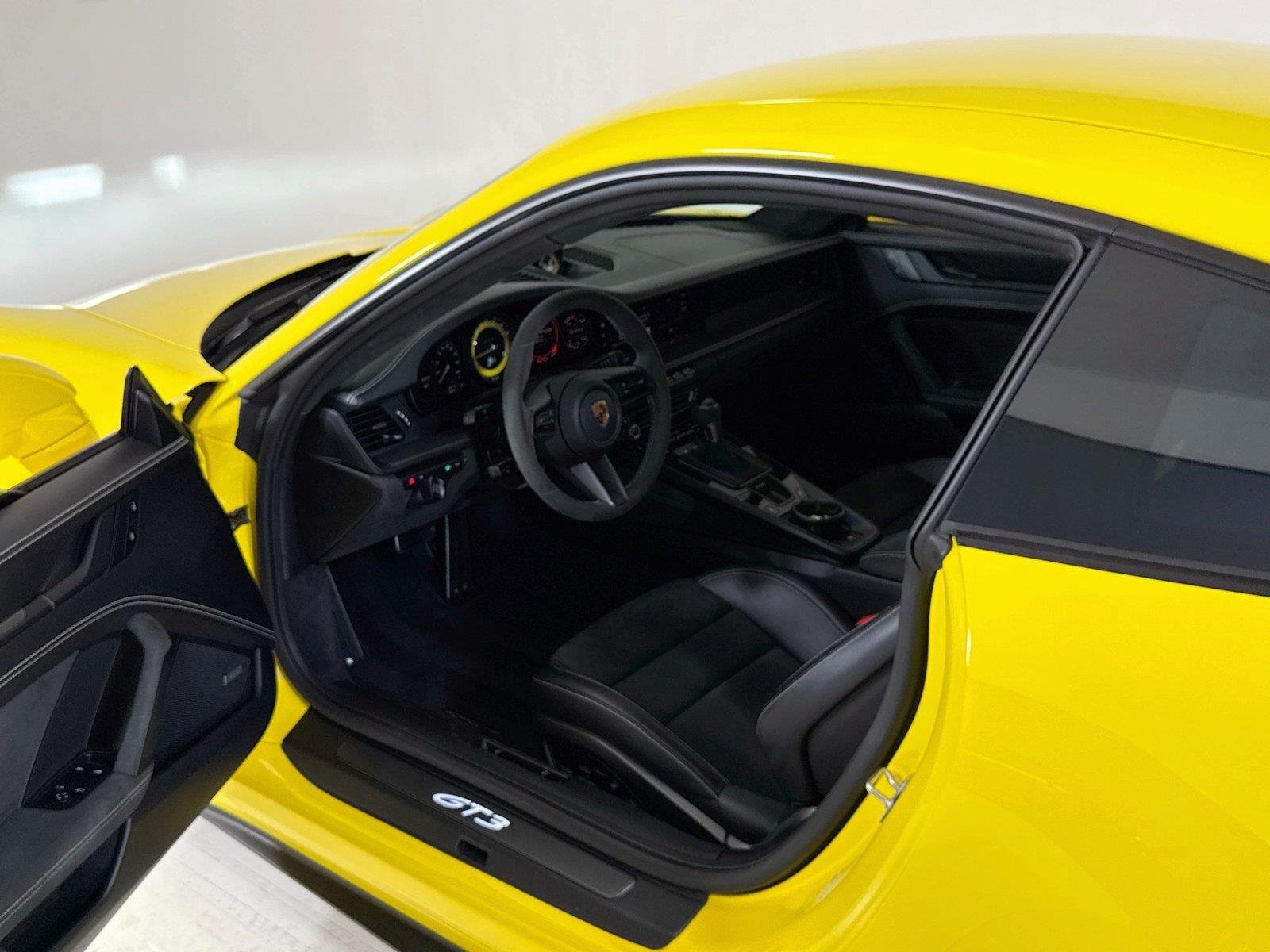 Used 2022 Racing Yellow Porsche GT3 | PCCB | PDLS+ | Matte Carbon Trim | Exclusive Design Taillights image 14