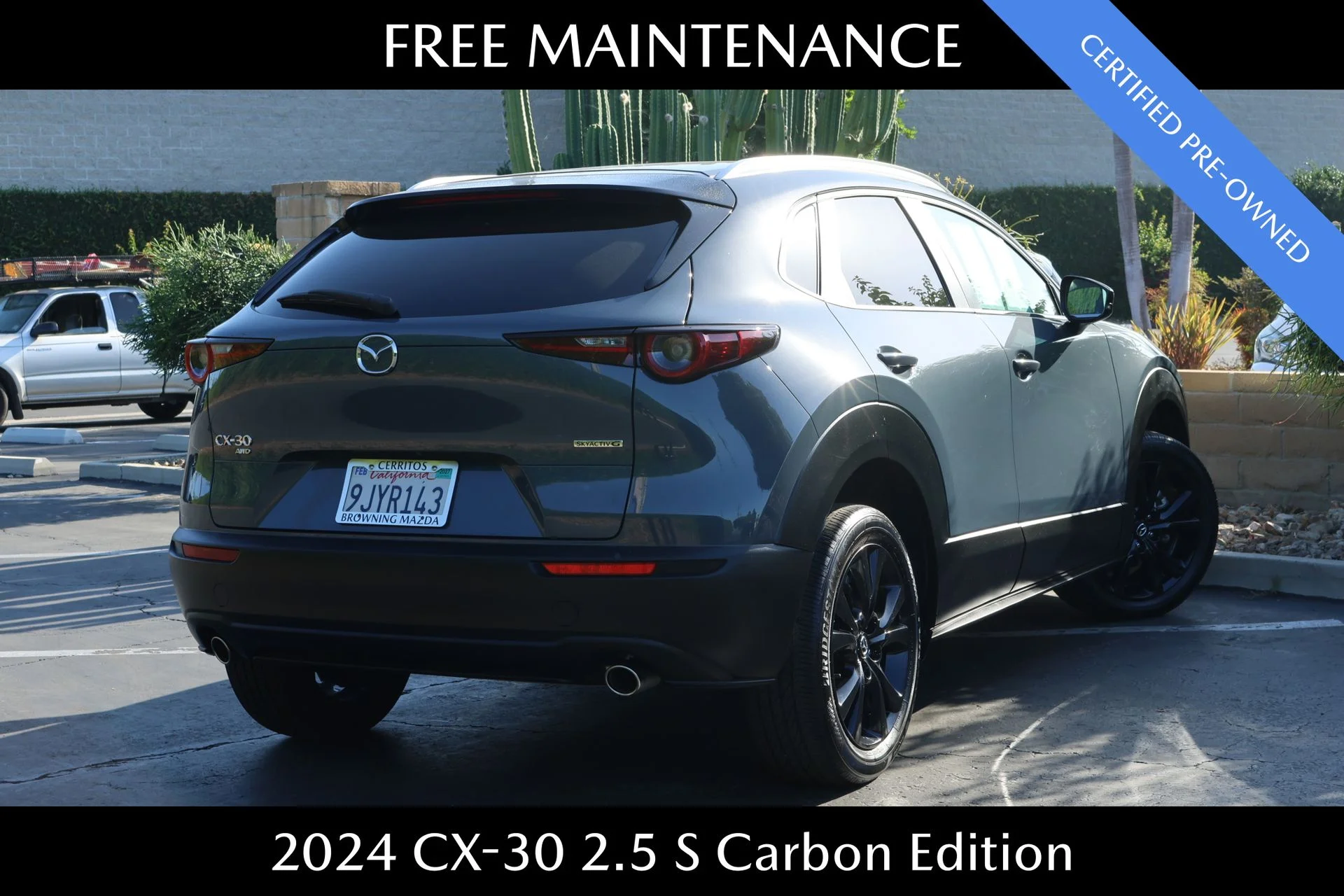 Certified Used 2024 Gray Mazda 2.5 S Carbon Edition image 2
