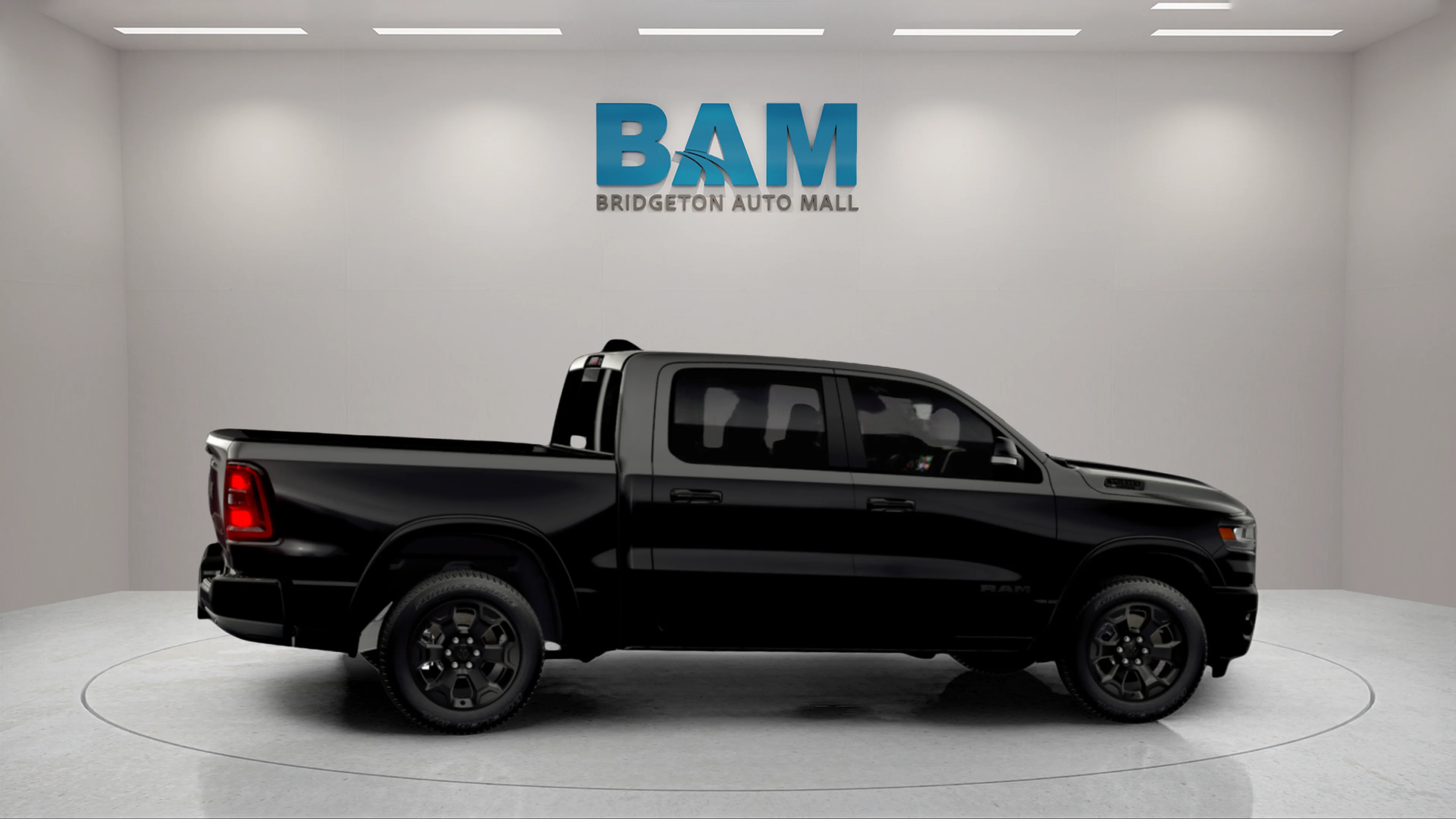 New 2026 Diamond Black Crystal Pearl-Coat Exterior Paint RAM Big Horn image 2