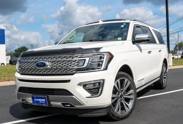 Used 2021 White Metallic Ford Platinum image 1
