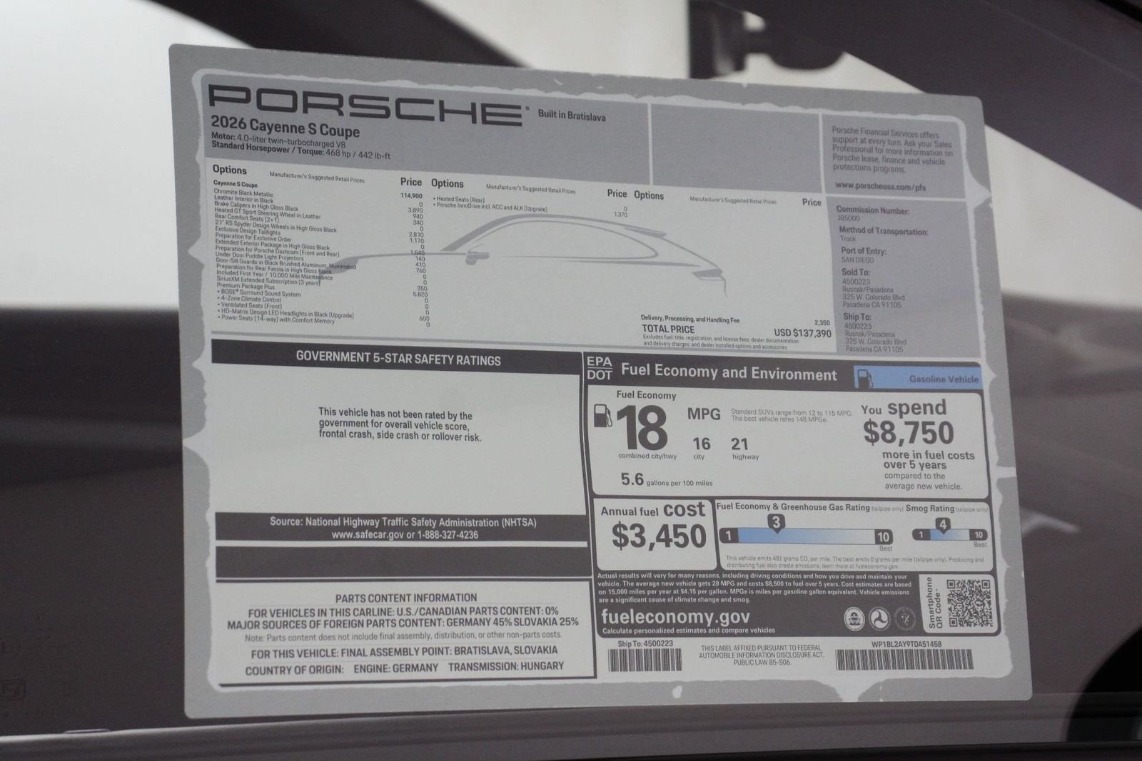 New 2026 Chromite Black Metallic Porsche S Coupe image 25