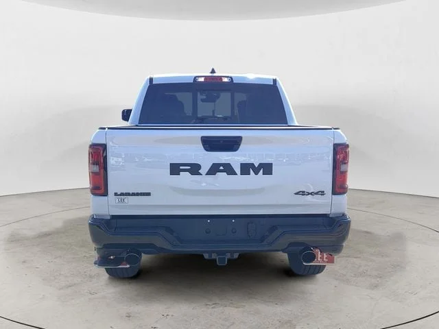 New 2026 Bright White Clearcoat Ram LARAMIE CREW CAB 4X4 5