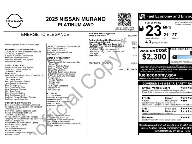 Certified Used 2025 Champagne Silver Metallic Nissan Platinum image 2