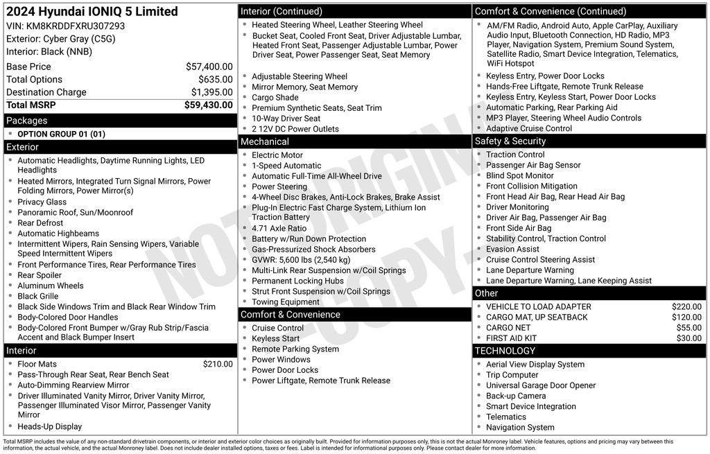 Used 2024 Hyundai IONIQ 5 Limited with VIN KM8KRDDFXRU307293 for sale in Highland Park, IL