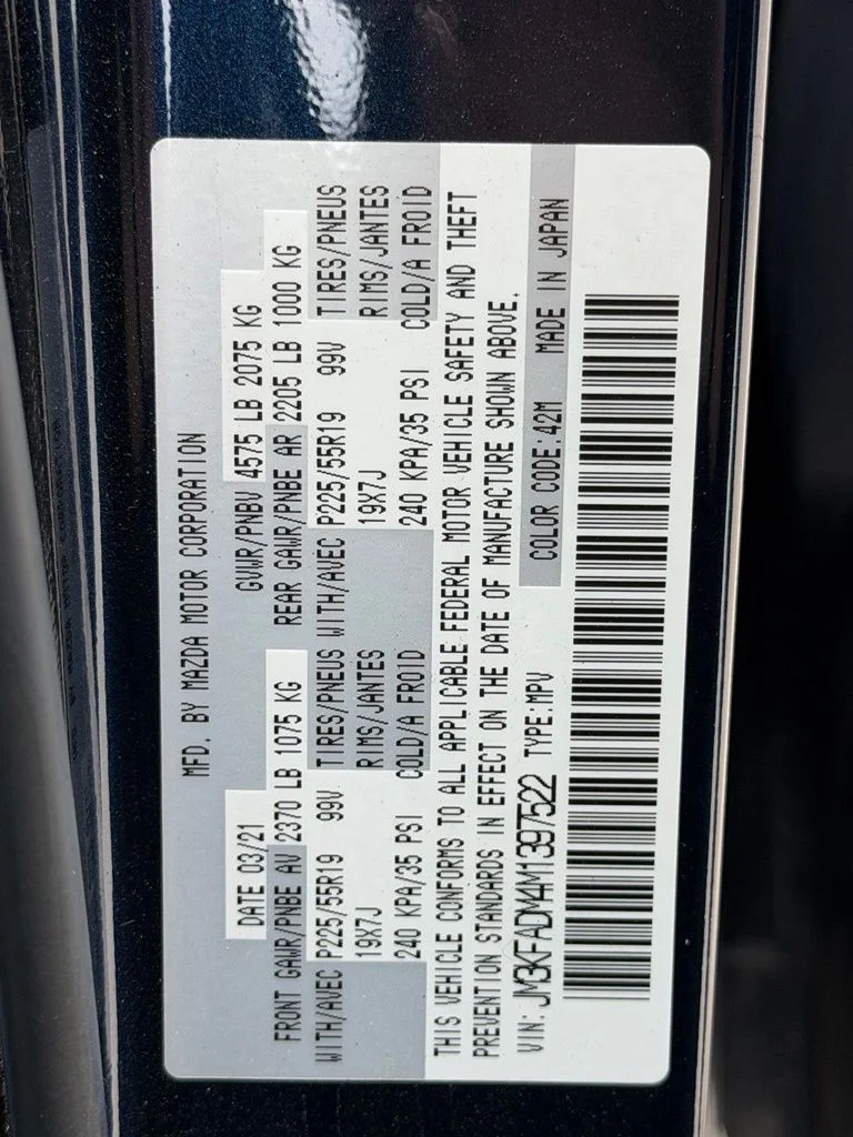 Certified Used 2021 Blue Mazda Grand Touring image 27