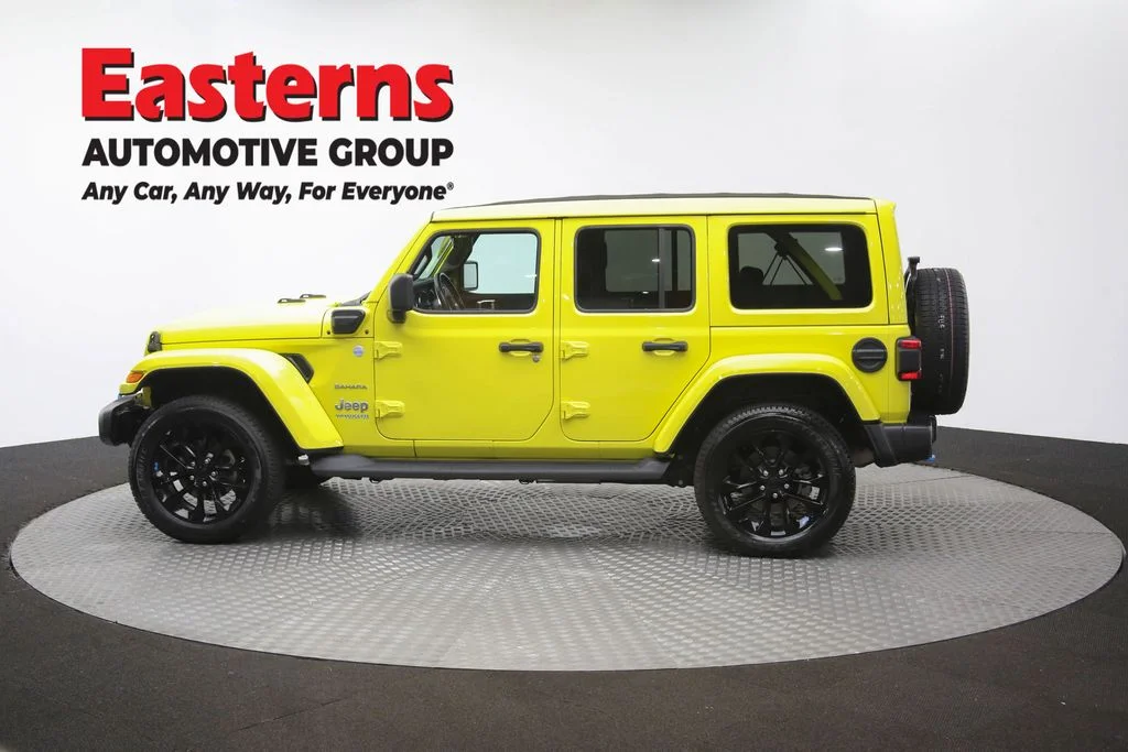 Used 2022 Yellow Jeep Unlimited Sahara 4xe image 61