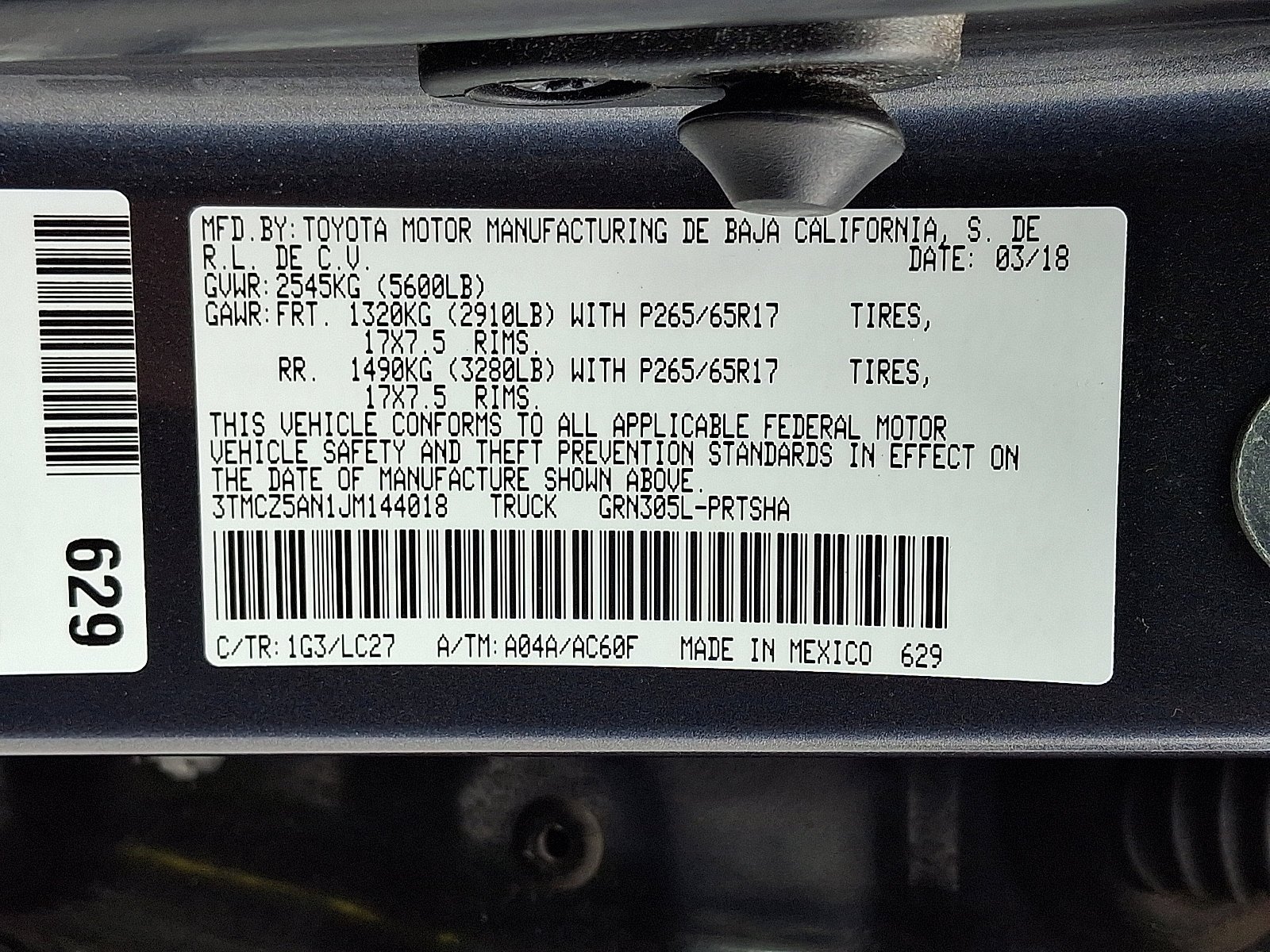 Used 2018 Magnetic Gray Metallic Toyota TRD Sport image 27