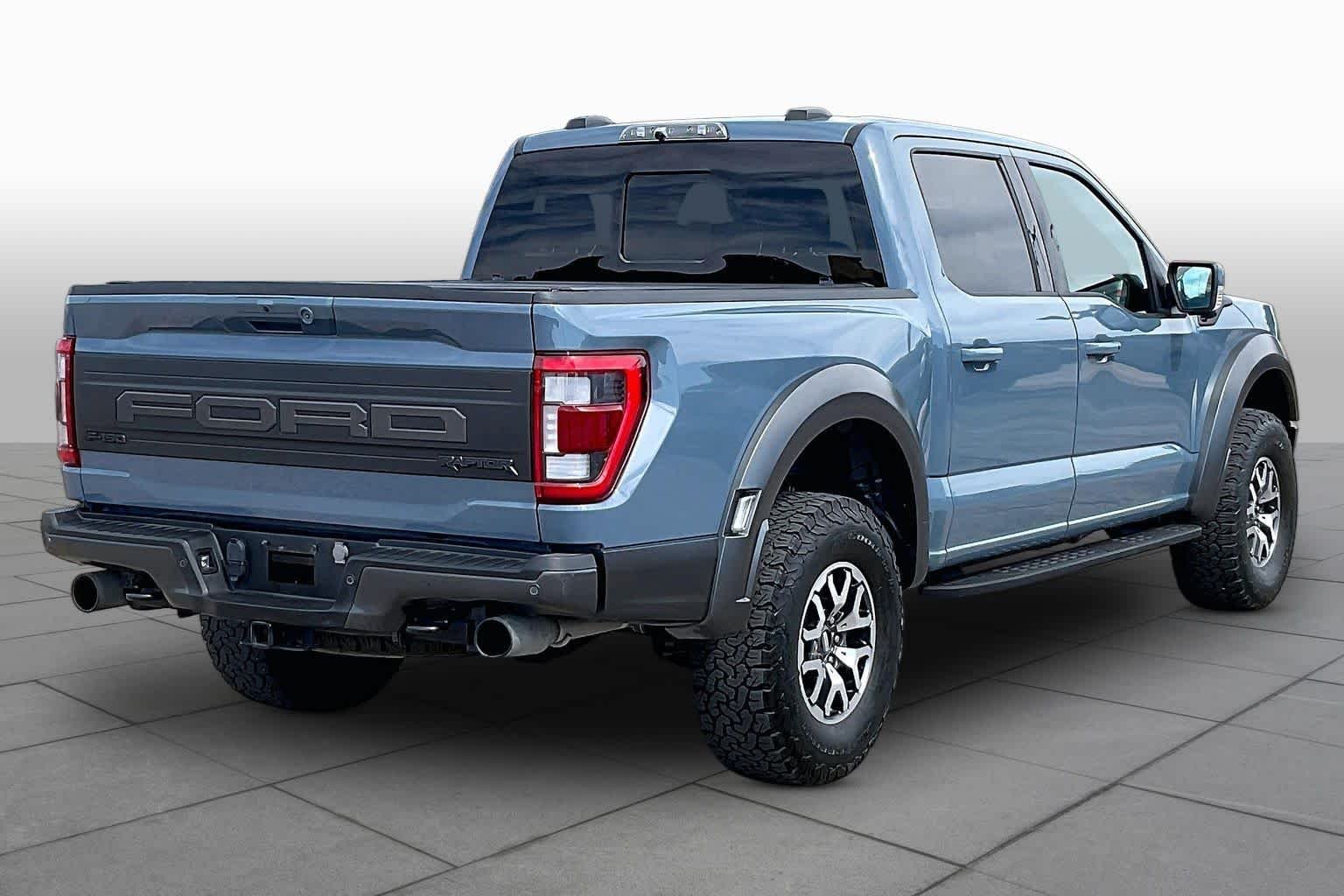 Used 2023 Azure Gray Metallic Tri-Coat Ford Raptor image 12