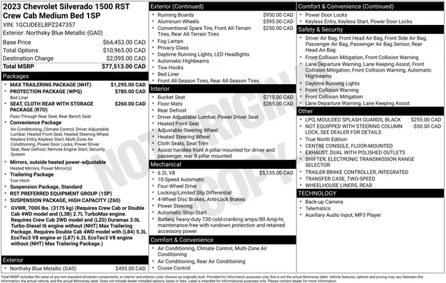 Used 2023 Blue Chevrolet RST image 3