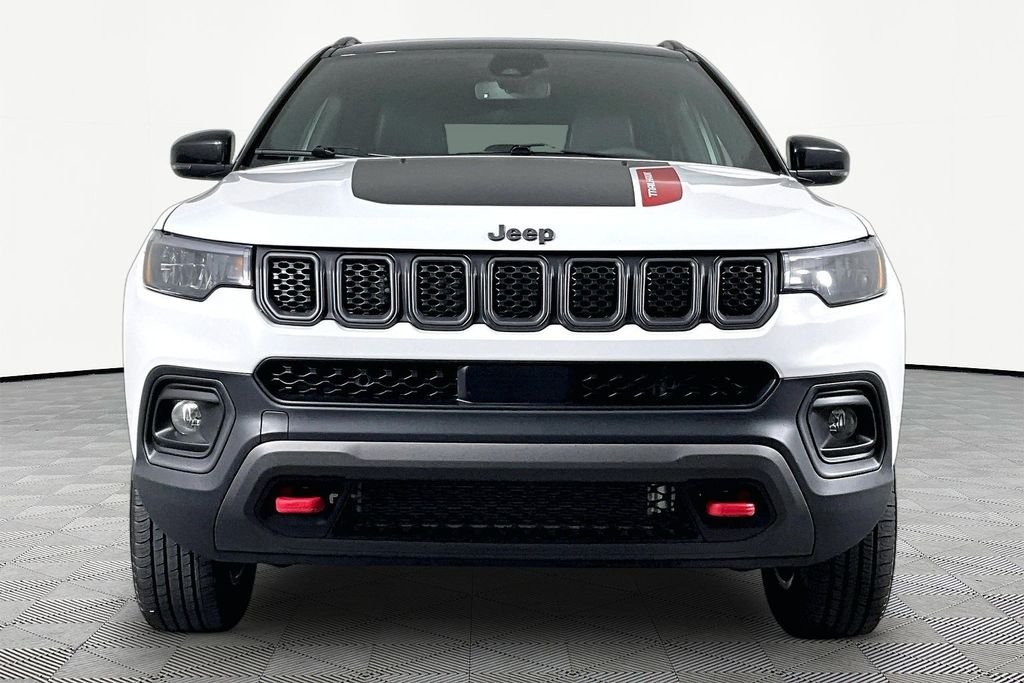 Used 2024 Bright White Clearcoat Jeep Trailhawk image 2