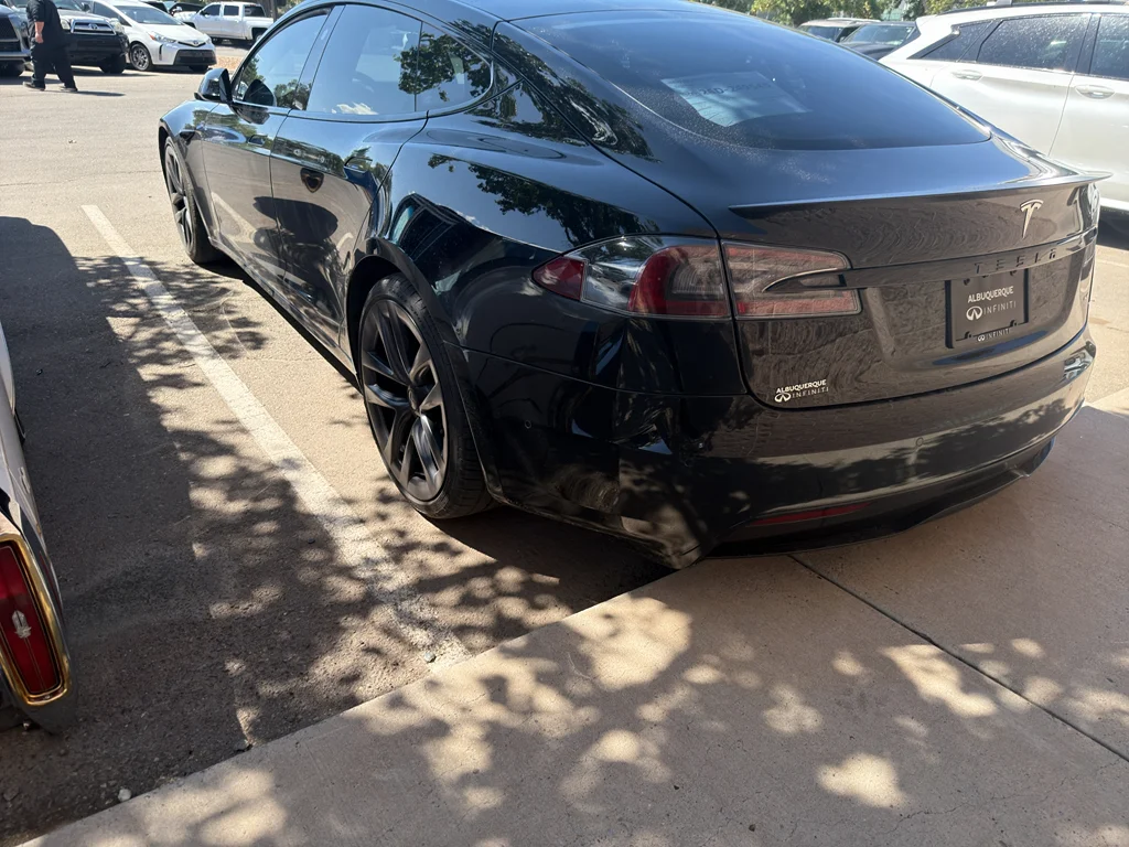 Used 2022 Solid Black Tesla Plaid image 7
