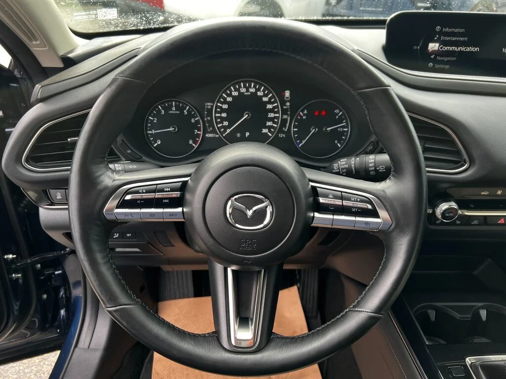 Certified Used 2023 Deep Crystal Blue Mica Mazda GS AWD at GS AWD with Luxury Package. Leatherette, image 15