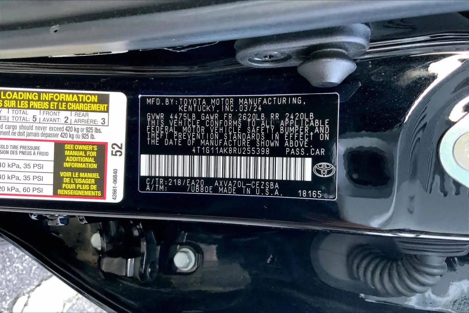 Used 2024 Midnight Black Metallic Toyota SE image 29