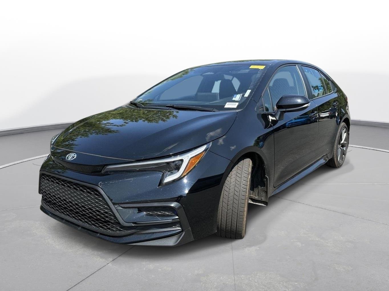 Used 2025 Midnight Black Metallic Toyota SE image 2