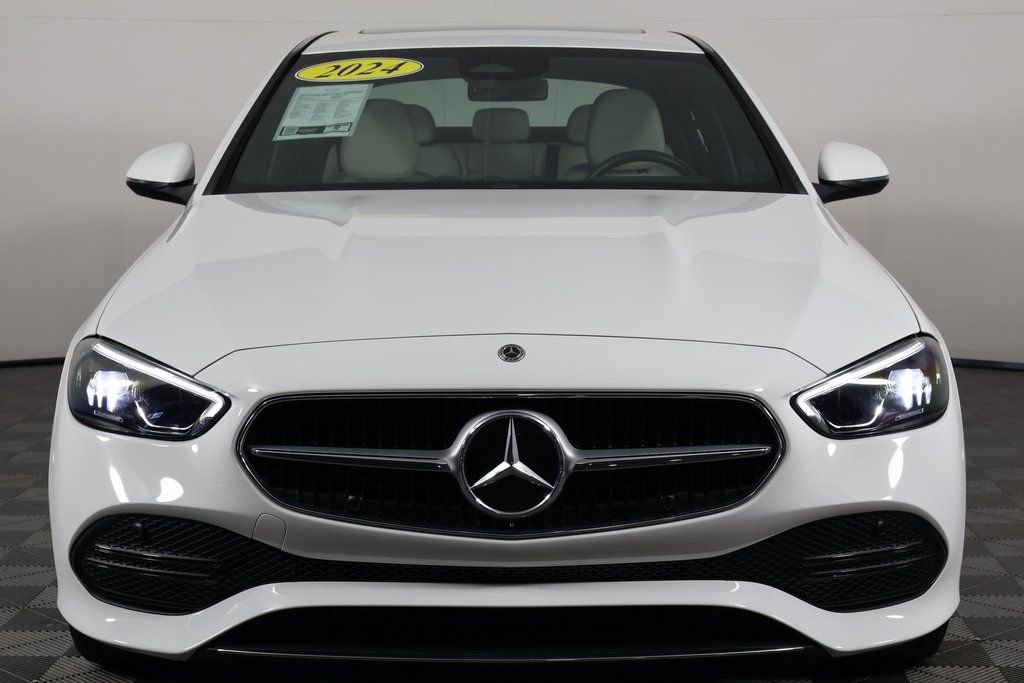 Certified Used 2024 Polar White Mercedes-Benz C 300 image 2