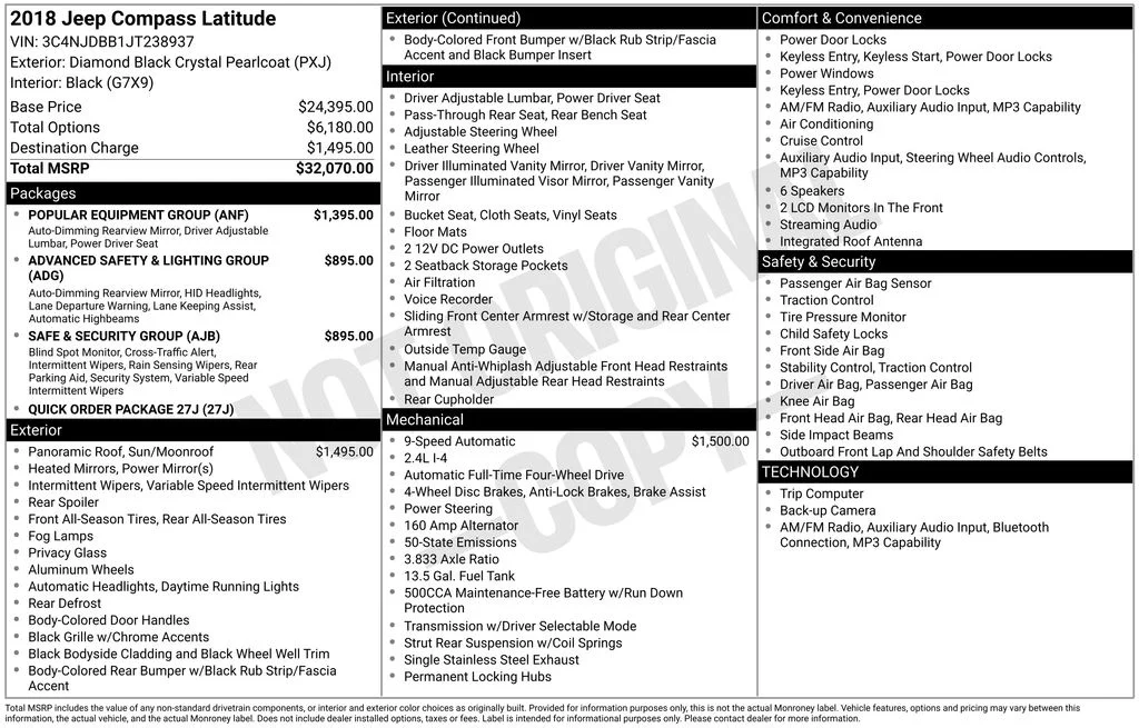 Used 2018 Black Jeep Latitude image 17