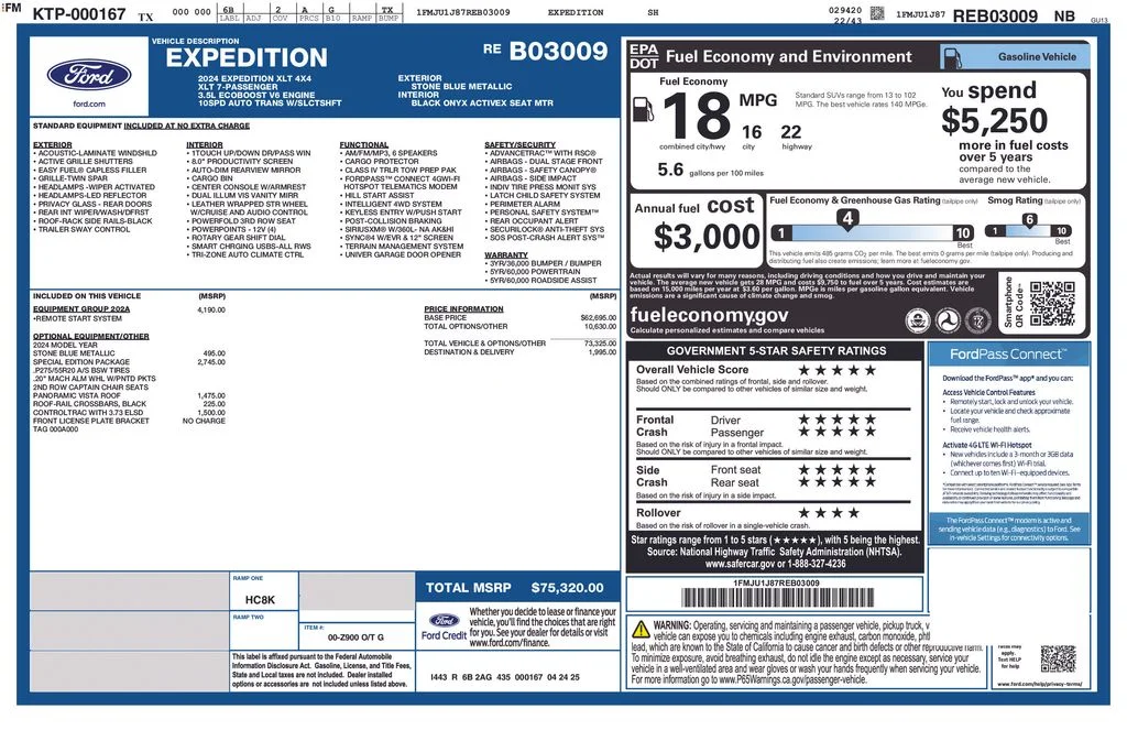 Used 2024 Blue Metallic Ford XLT image 16