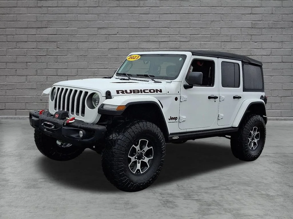 Used 2023 Bright White Clearcoat Jeep Rubicon image 6