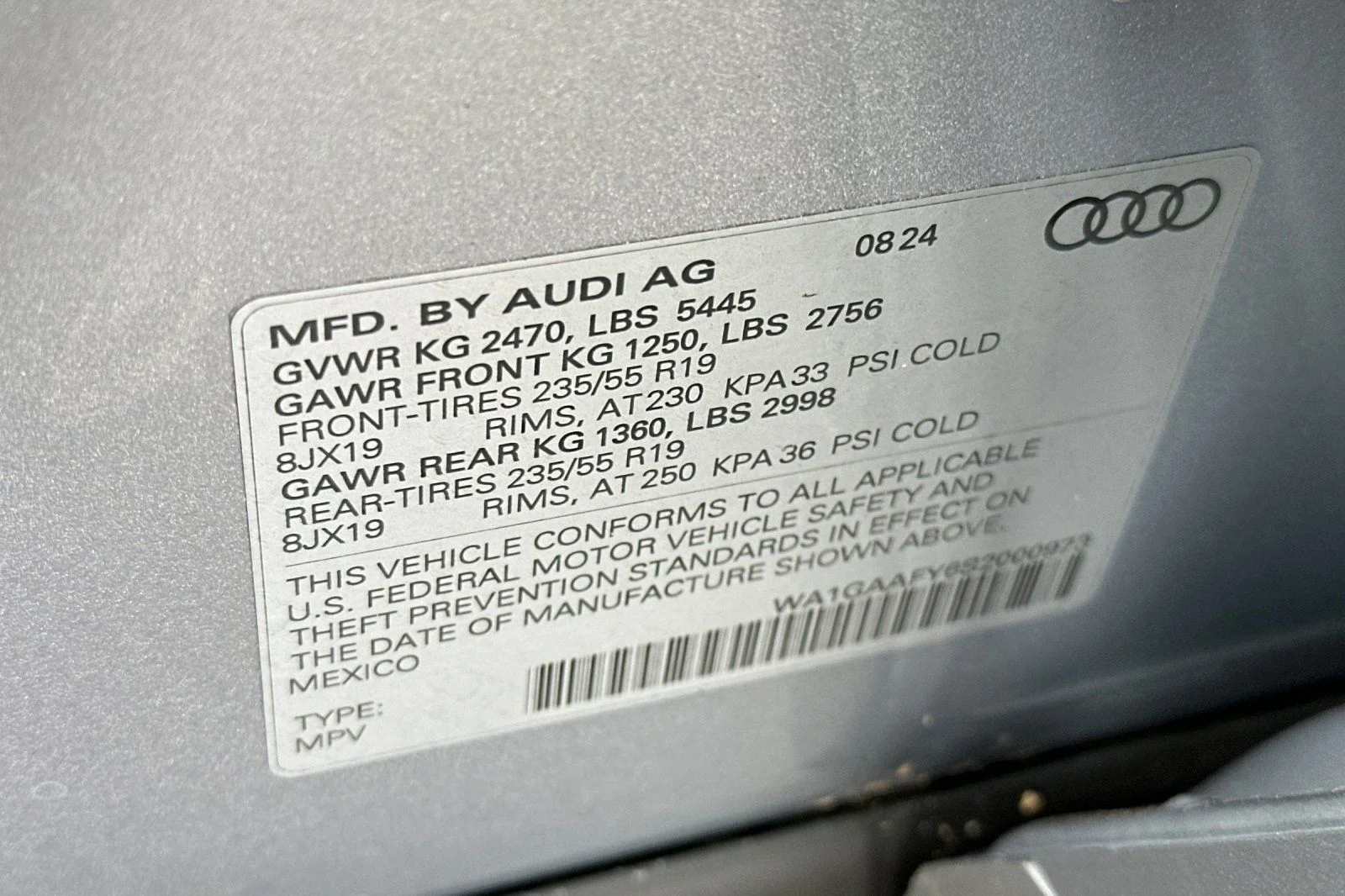 Used 2025 Silver Audi 45 S line Premium image 25