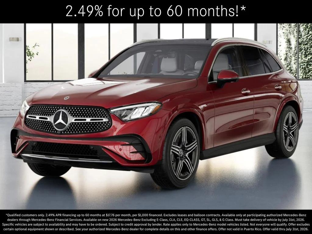 New 2026 MANUFAKTUR Patagonia Red Metallic Mercedes-Benz GLC 300 image 1