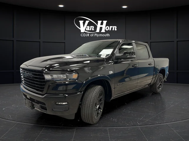 New 2026 Diamond Black Crystal Pearl-Coat Exterior Paint RAM Laramie image 3
