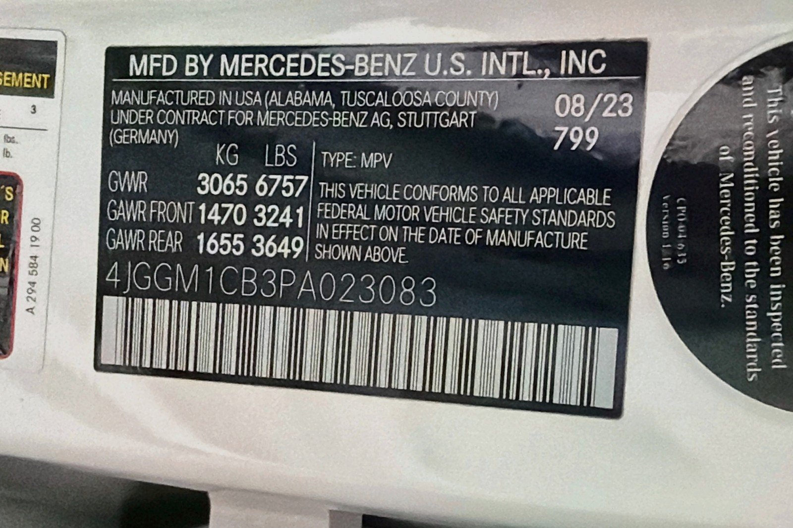 Certified Used 2023 MANUFAKTUR Diamond White Metallic Mercedes-Benz EQE 350 image 27