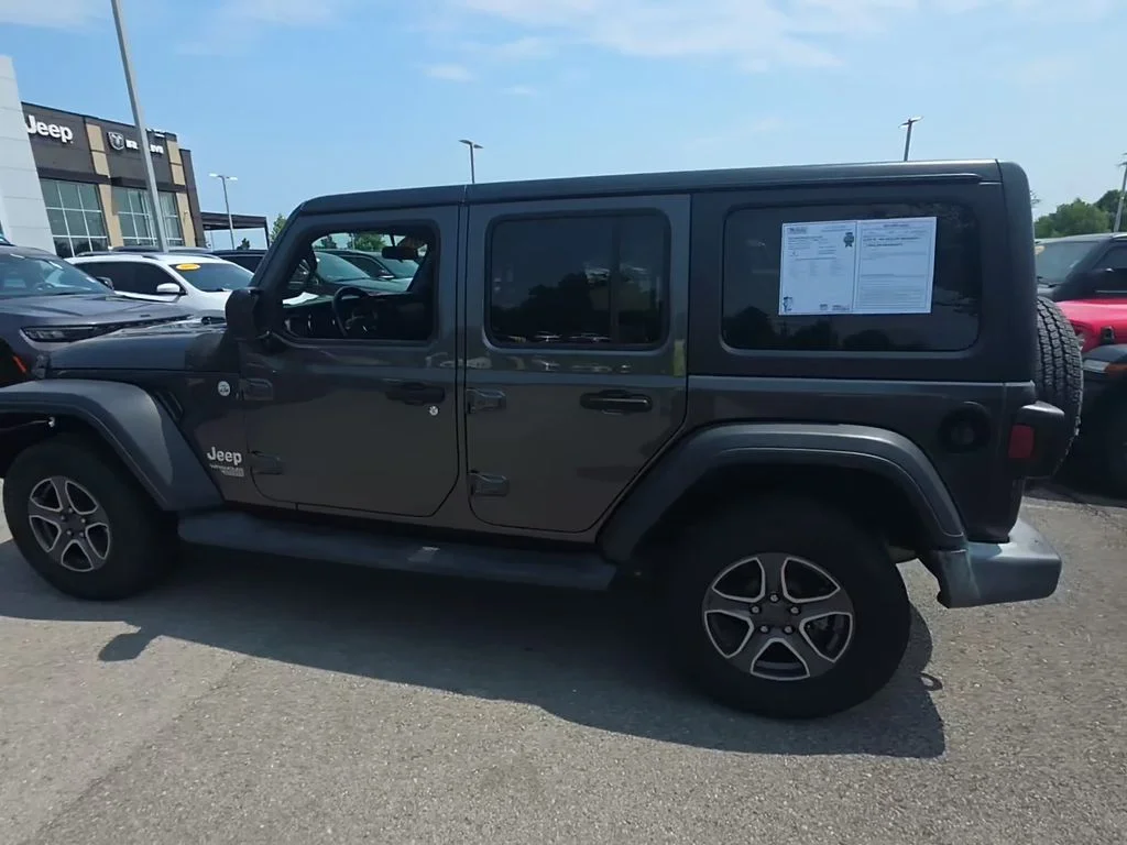 Certified Used 2019 Gray Jeep Unlimited Sport S image 8