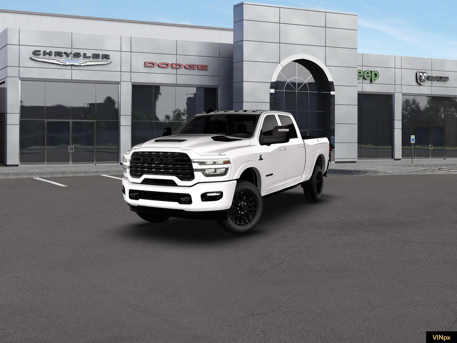 New 2026 Bright White Clearcoat RAM Limited image 1
