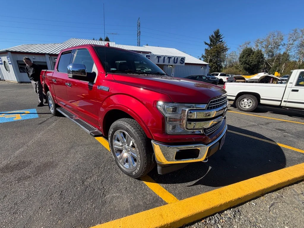 Used 2018 Ruby Red Metallic Ford Lariat image 2