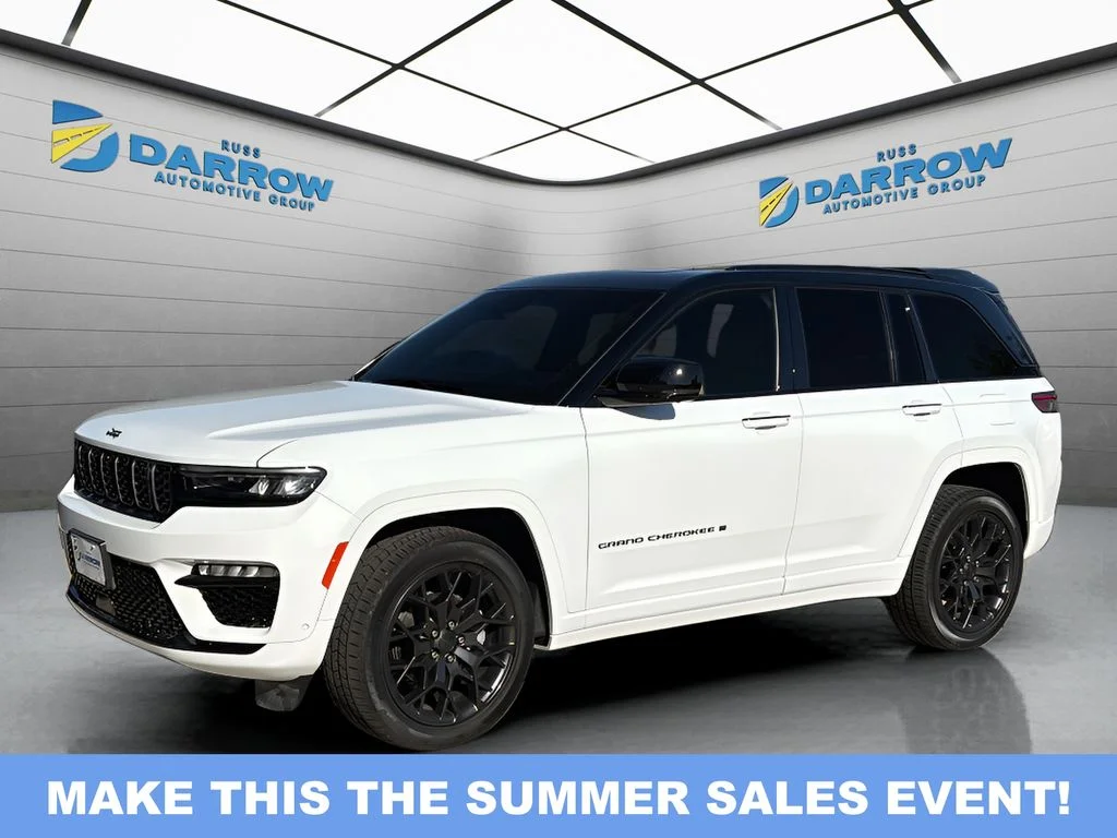 New 2025 Bright White Clear-Coat Exterior Paint Jeep Summit Reserve image 2
