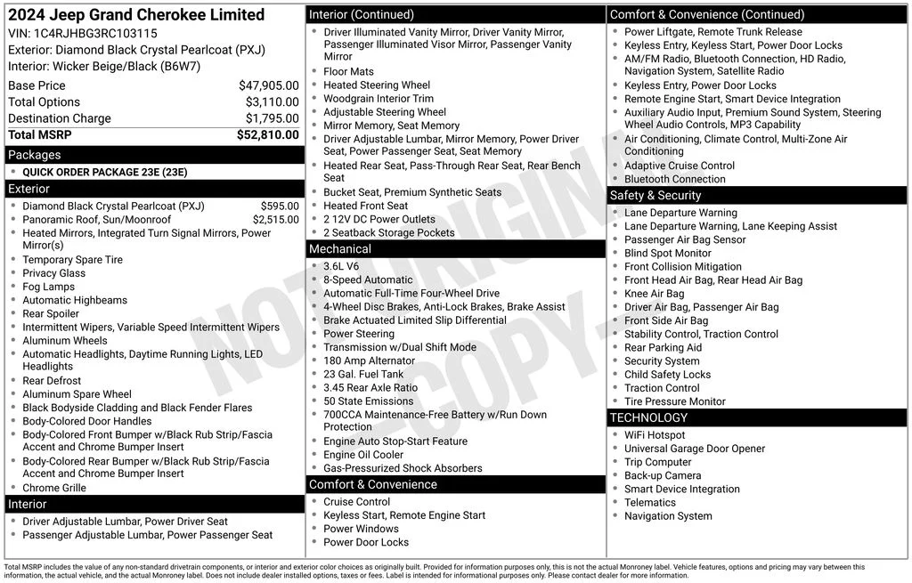 Used 2024 Black Jeep Limited image 12