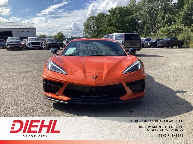 Used 2020 Orange Chevrolet Stingray image 2