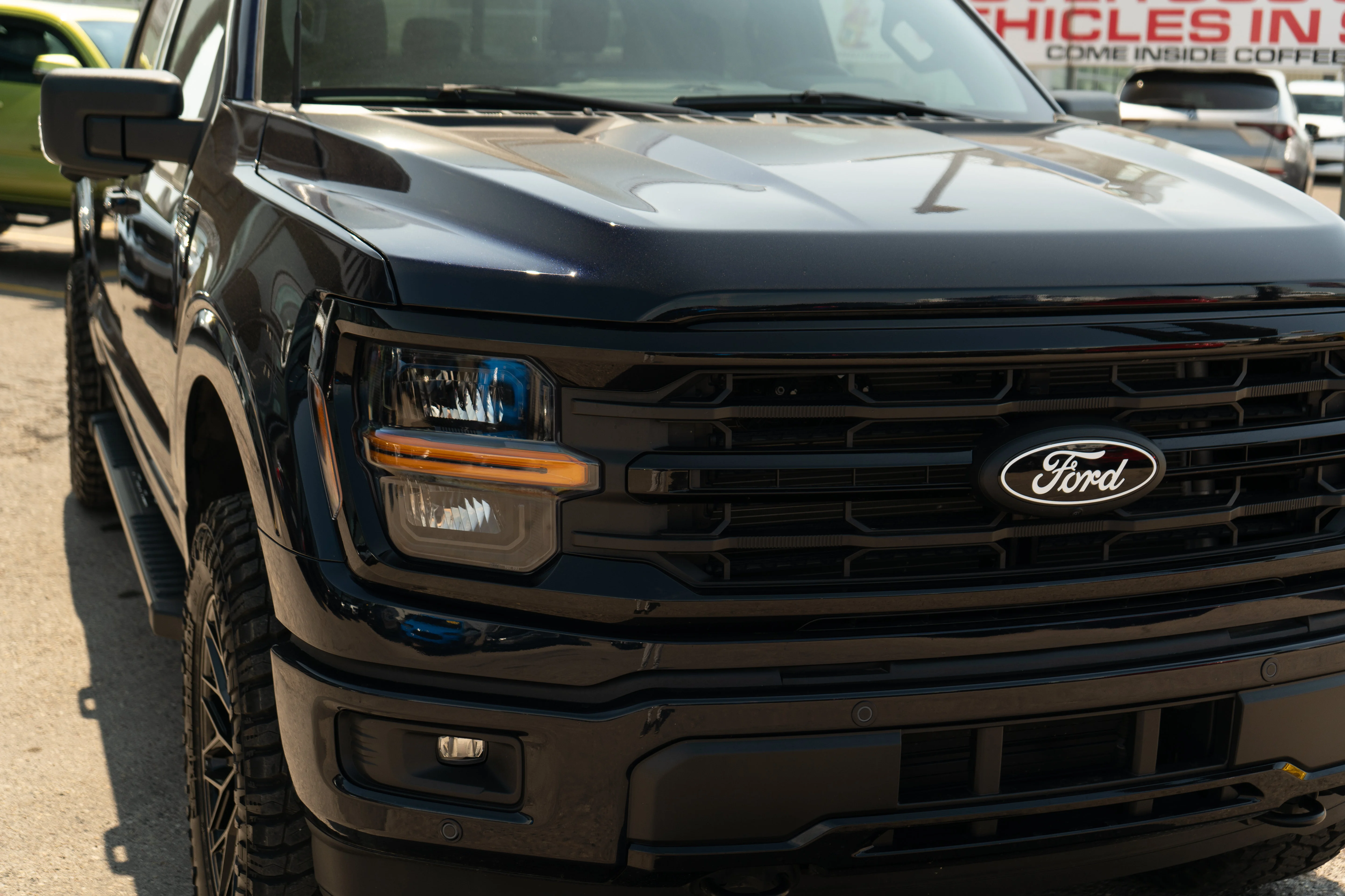 Used 2025 Antimatter Blue Metallic Ford XLT 4WD*2in Lift Kit | 35in Tires | Custom Petrol Wheels | Nav | 360 Cam | Htd Seats | Blackout Pkg image 3