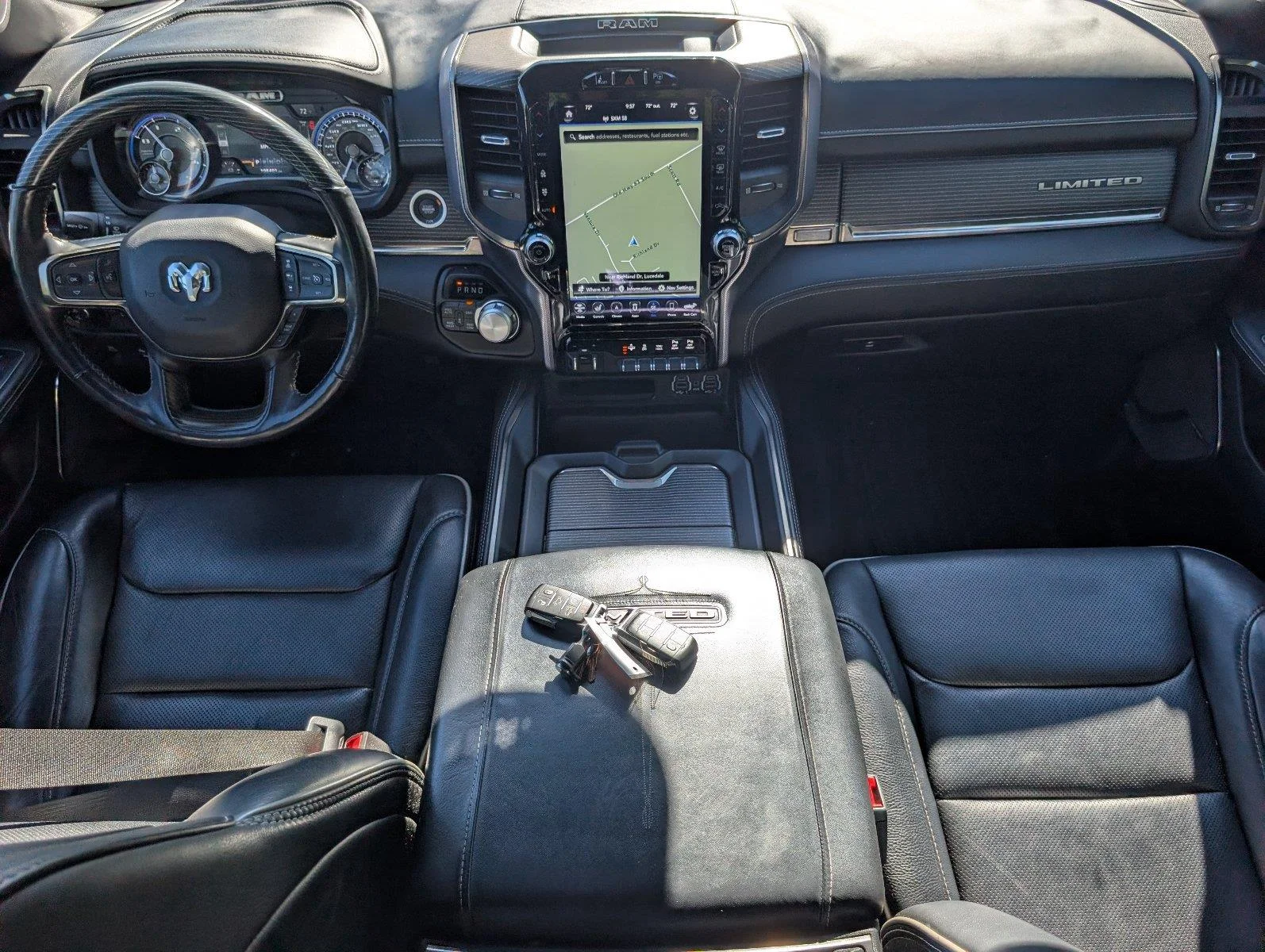 Used 2020 Diamond Black Crystal Pearlcoat Ram Limited image 23