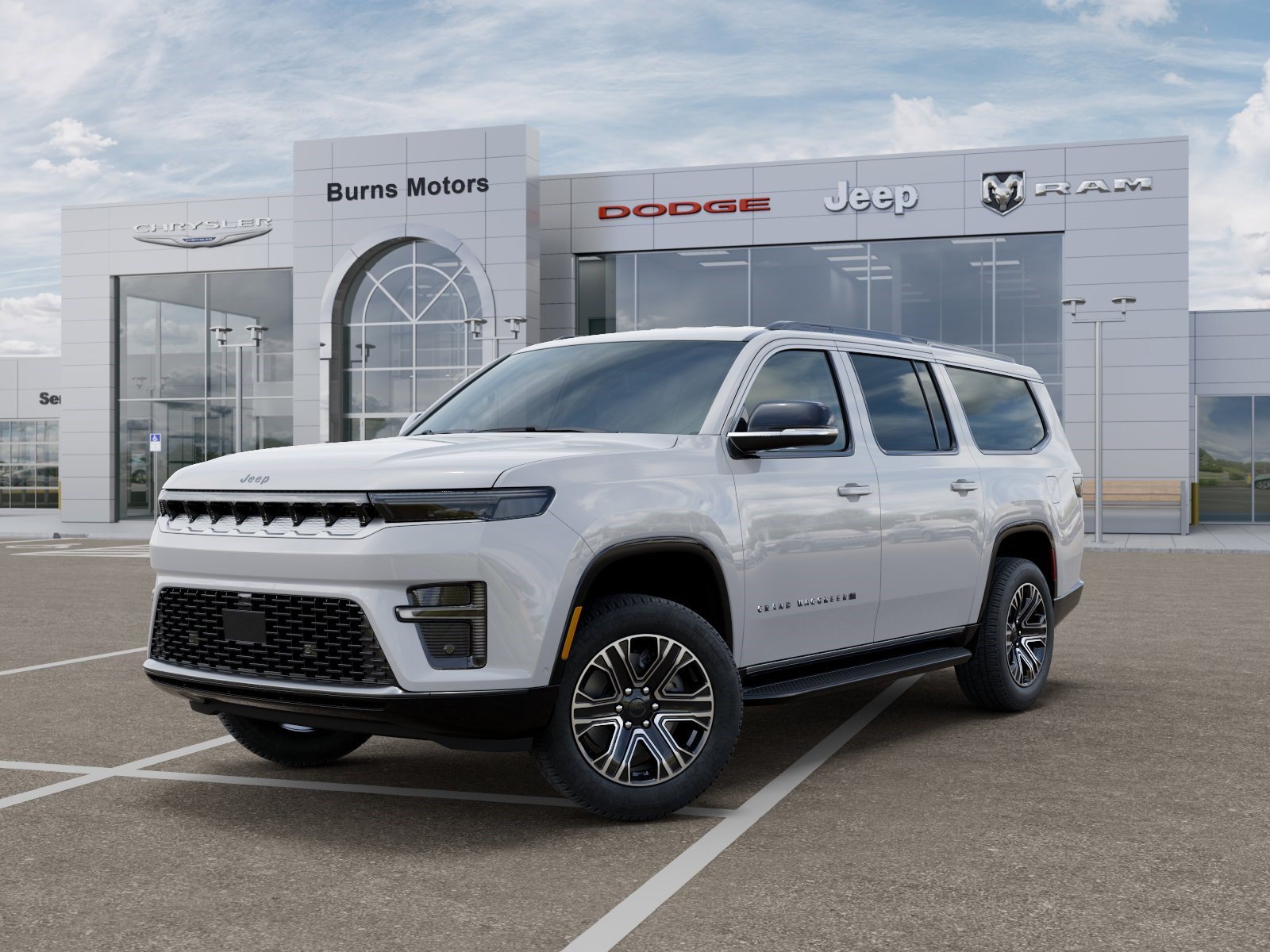 New 2026 Bright White Clear-Coat Exterior Paint Jeep 4x2 image 1