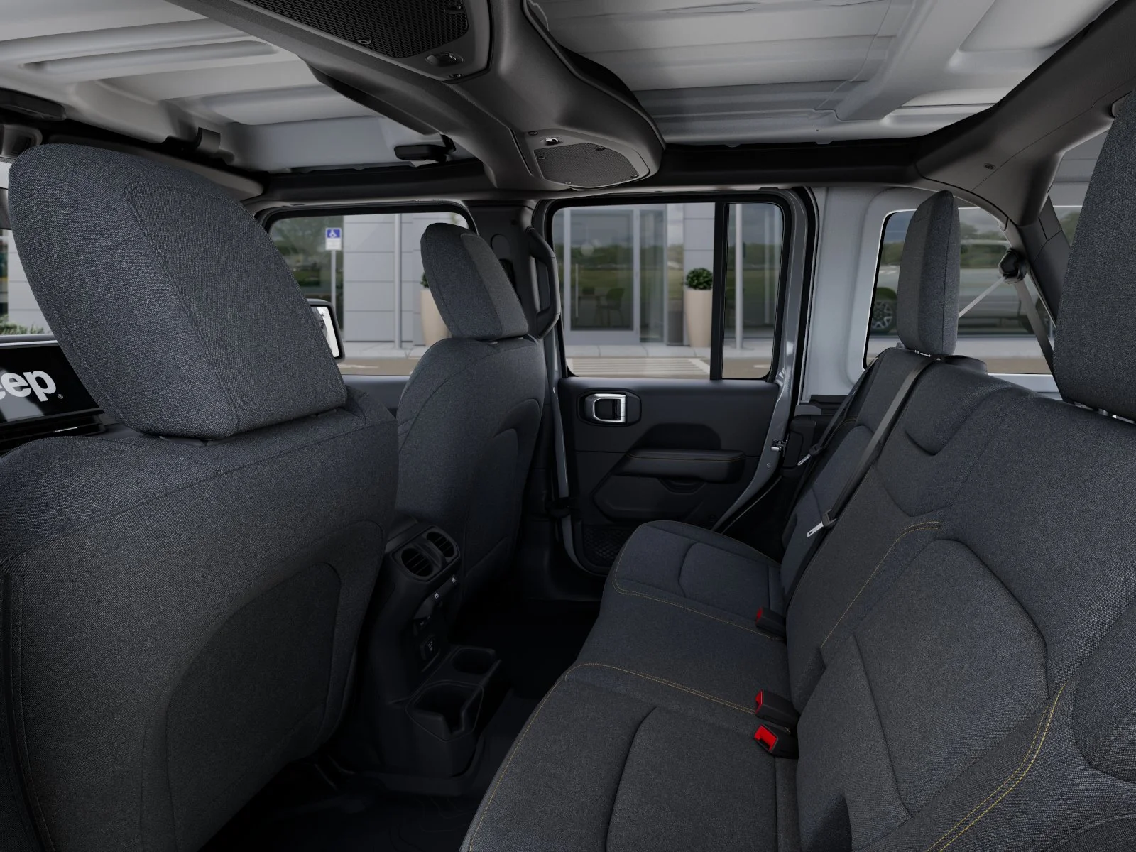 New 2025 Bright White Clear-Coat Exterior Paint Jeep Sahara image 62