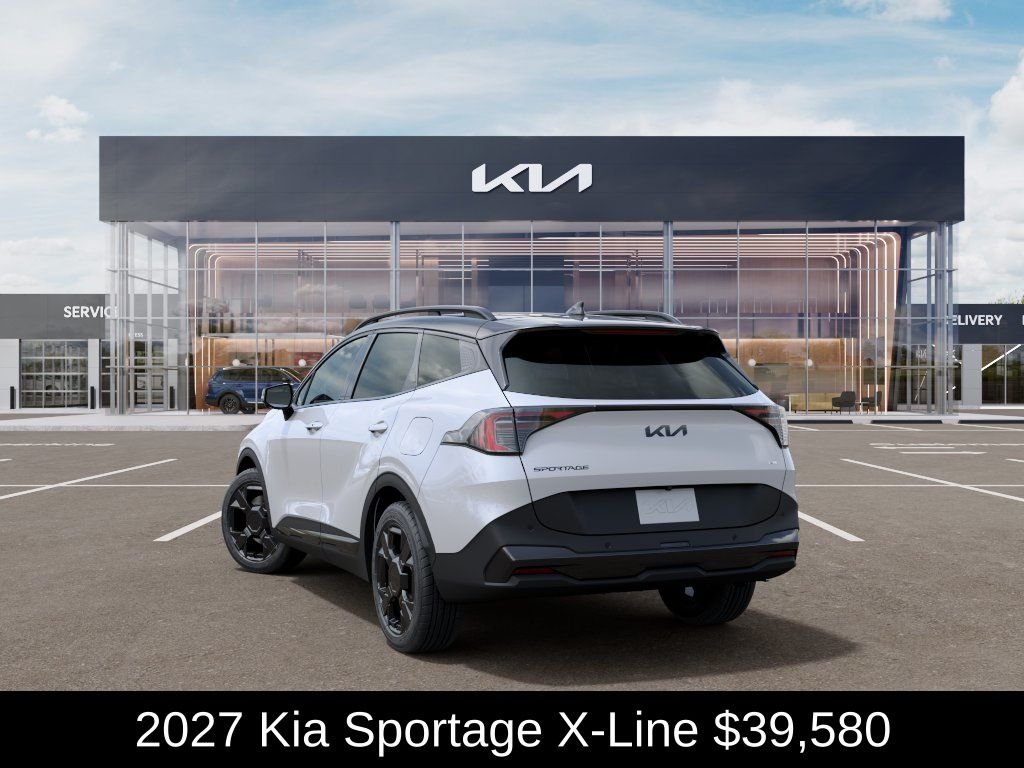 New 2027 Glacial White Pearl / Black Ro Kia X-Line image 5
