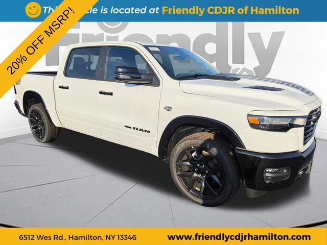 New 2026 Bright White Clear-Coat Exterior Paint RAM Laramie image 3