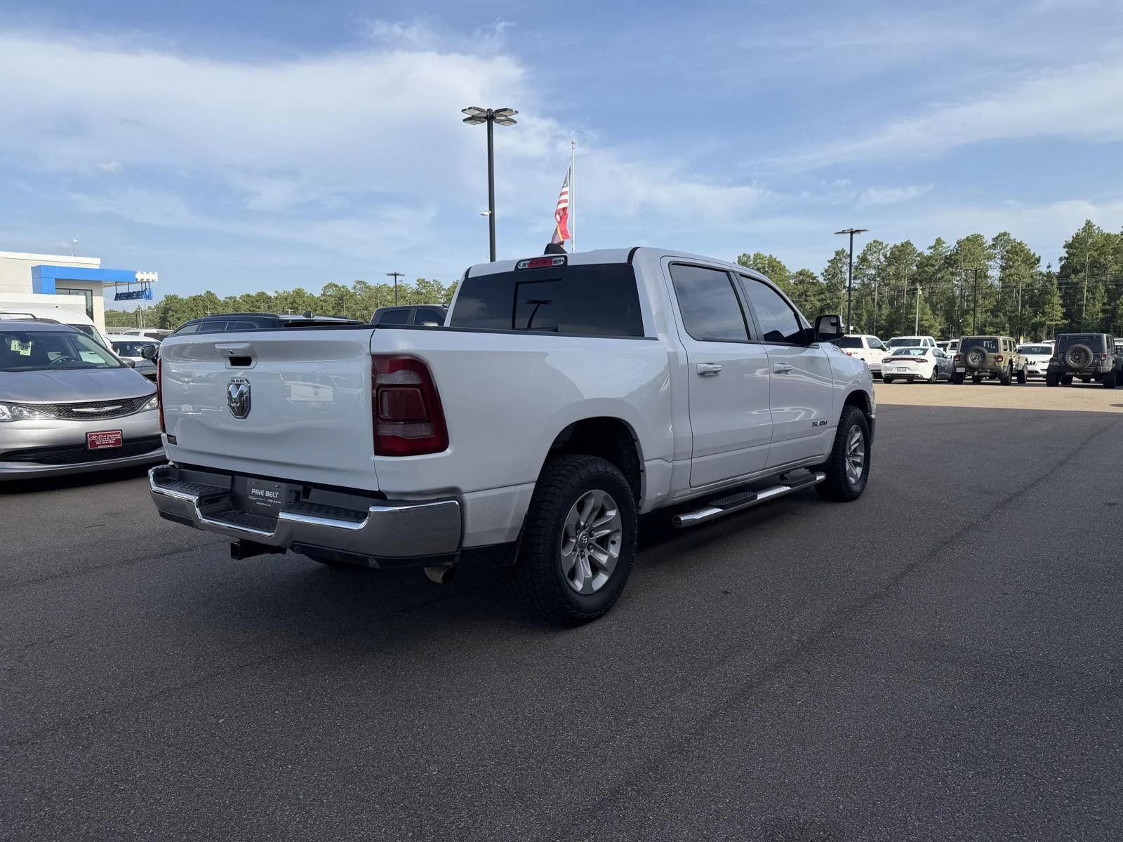 Used 2023 Ivory White Tri-Coat Pearlcoat Ram Laramie image 6