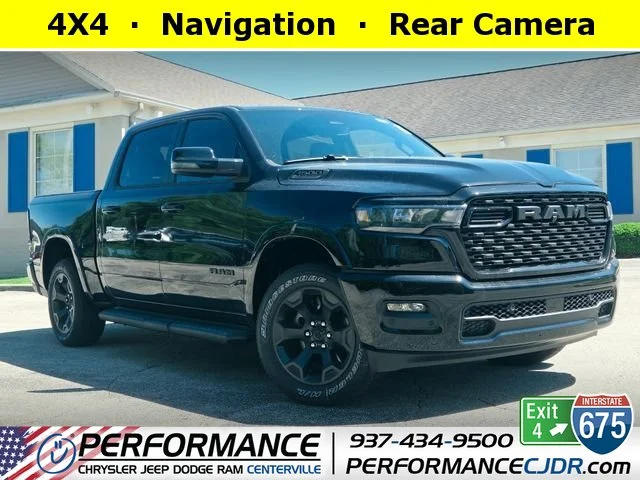 New 2026 Diamond Black Crystal Pearlcoat Ram Big Horn/Lone Star image 1