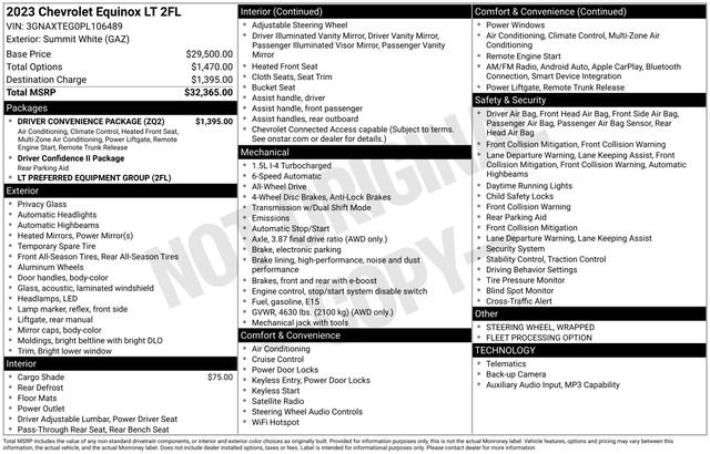Used 2023 White Chevrolet LT image 31