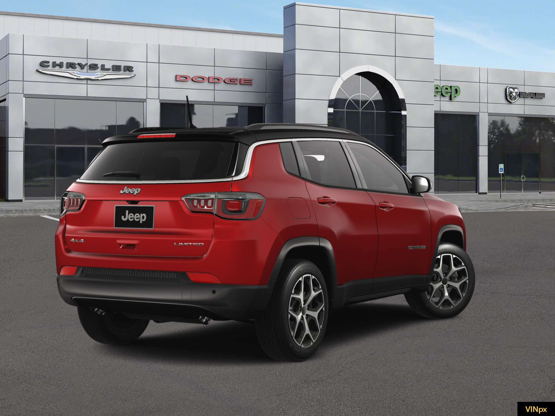 New 2026 Red Hot Pearl-Coat Exterior Paint Jeep Limited image 7