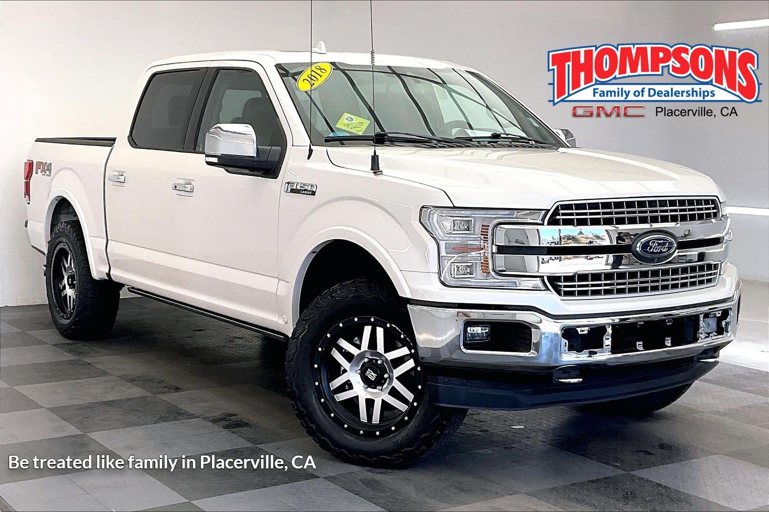 Used 2018 White Platinum Metallic Tri-Coat Ford LARIAT image 1