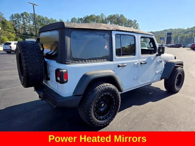 Used 2018 White Jeep Unlimited Sport S image 9
