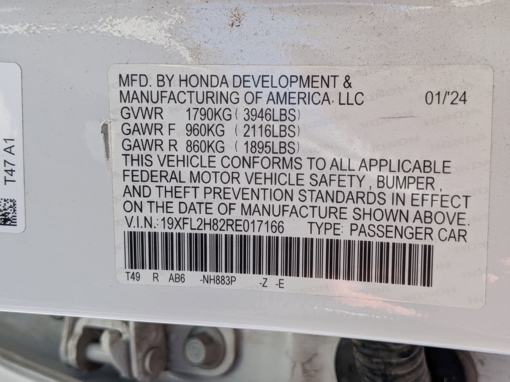 Used 2024 Platinum White Pearl Honda Sport image 32